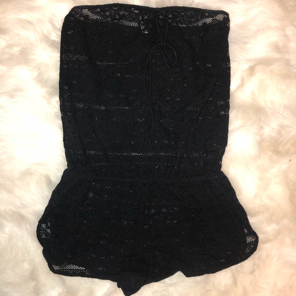 VS Crochet Romper Cover Up